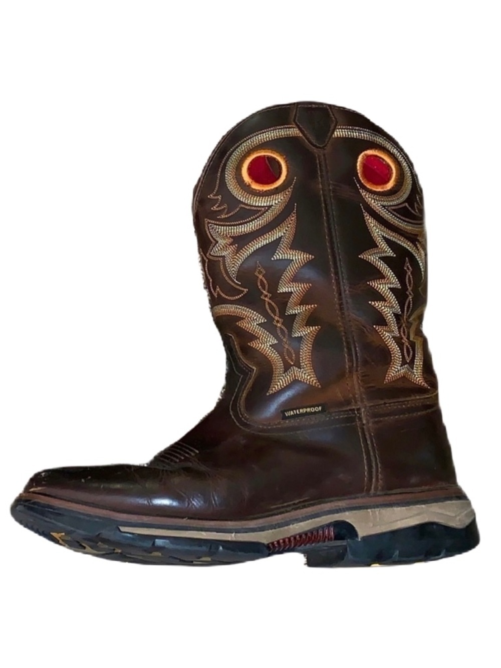 R Watson 12D Cowboy Western Leather Work Boots Waterproof Composite Square Toe - Picture 2 of 10
